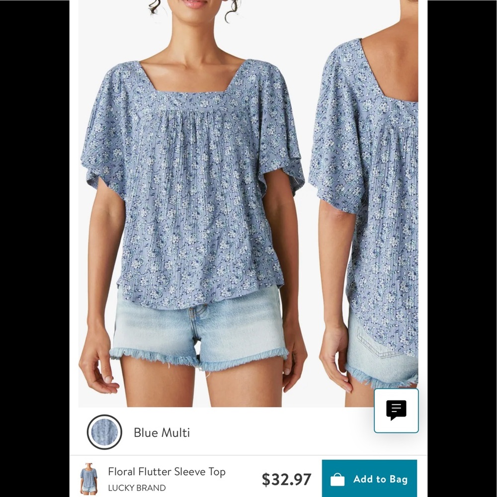Lucky brand floral top